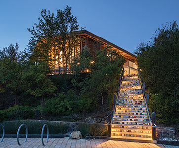 A staircase at night. Links to Gifts of Appreciated Securities A staircase at night. Links to Gifts of Appreciated Securities